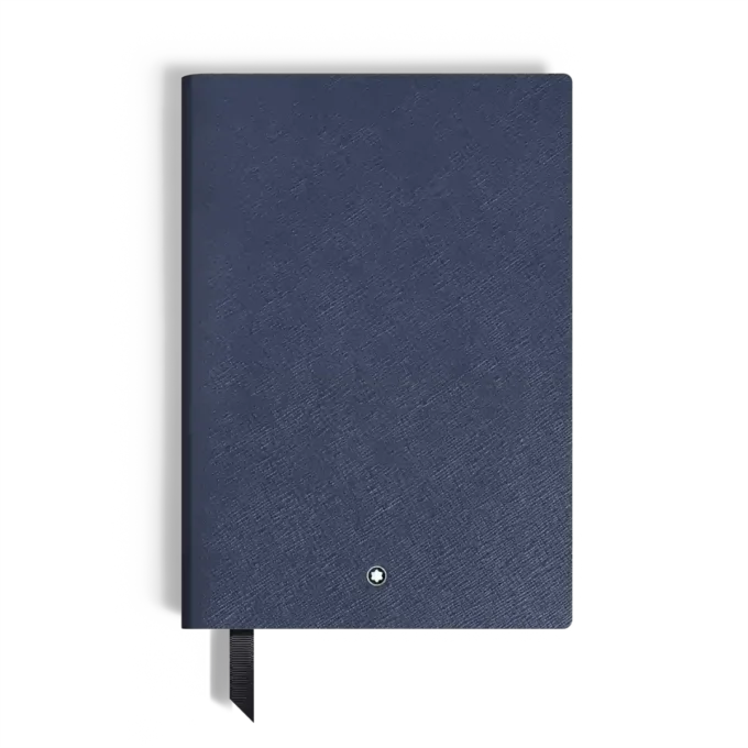 Cuaderno mediano, piel Saffiano, azul – Páginas rayadas Cuaderno mediano, piel Saffiano, azul – Páginas rayadas
