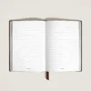 Cuaderno mediano, piel Saffiano, color tabaco – Páginas rayadas Cuaderno mediano, piel Saffiano, color tabaco – Páginas rayadas