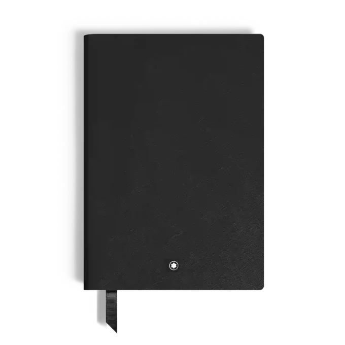 Cuaderno mediano, piel Saffiano, negro – Páginas rayadas Cuaderno mediano, piel Saffiano, negro – Páginas rayadas
