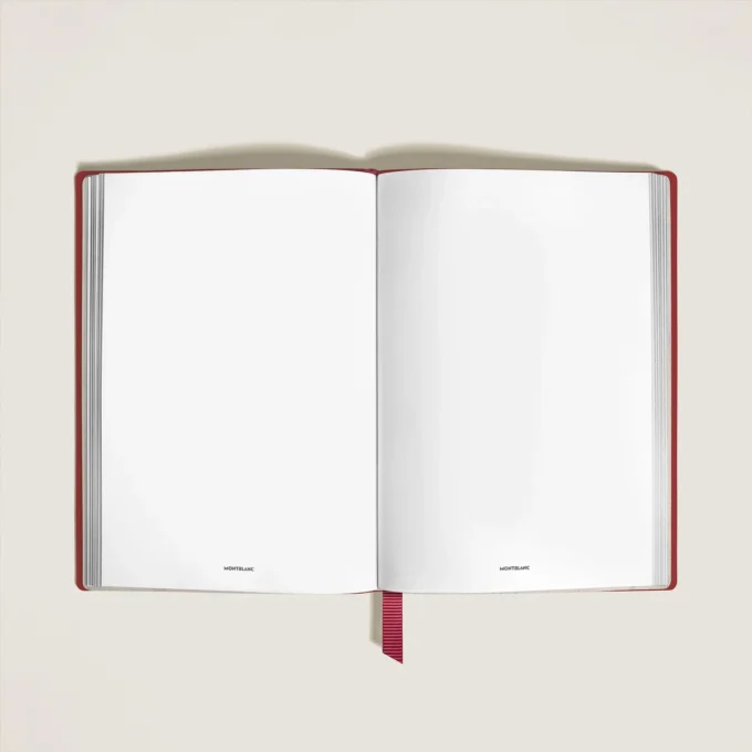 Cuaderno mediano, piel Saffiano, rojo – Páginas en blanco Cuaderno mediano, piel Saffiano, rojo – Páginas en blanco