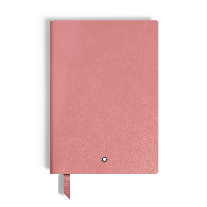 Cuaderno mediano, piel Saffiano, rosa pálido – Páginas rayadas Cuaderno mediano, piel Saffiano, rosa pálido – Páginas rayadas