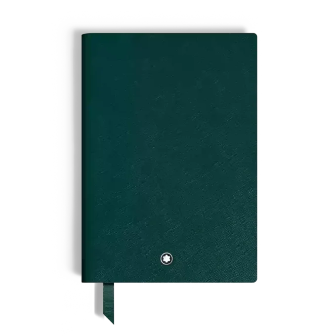 Cuaderno mediano, piel Saffiano, verde británico – Páginas rayadas Cuaderno mediano, piel Saffiano, verde británico – Páginas rayadas