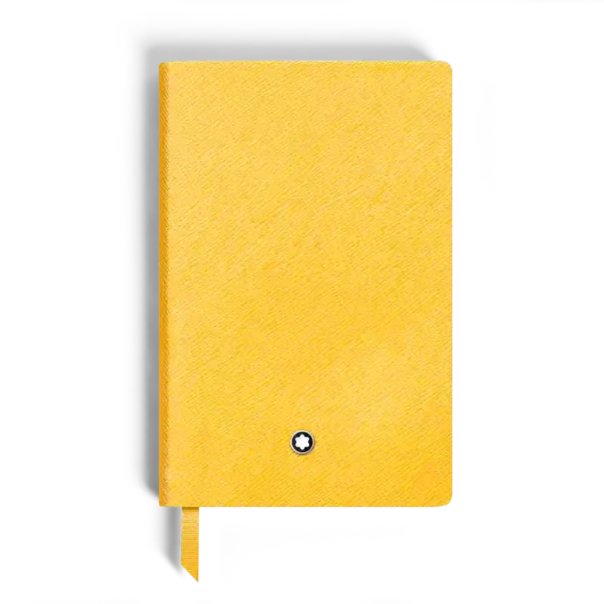 Cuaderno pequeño, piel Saffiano, amarillo Modena – Páginas rayadas Cuaderno pequeño, piel Saffiano, amarillo Modena – Páginas rayadas