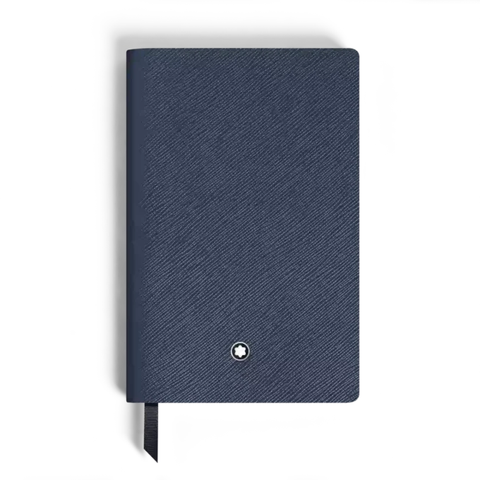 Cuaderno pequeño, piel Saffiano, azul – Páginas rayadas Cuaderno pequeño, piel Saffiano, azul – Páginas rayadas