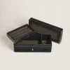 Estuche para bolígrafos, piel con relieve de cocodrilo, negro Estuche para bolígrafos, piel con relieve de cocodrilo, negro