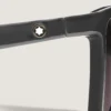 Gafas de sol con montura inyectada cuadrada en negro Gafas de sol con montura inyectada cuadrada en negro