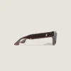 Gafas de sol cuadradas con montura de acetato color habana Gafas de sol cuadradas con montura de acetato color habana