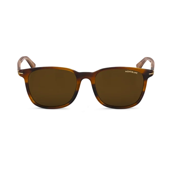 Gafas de sol cuadradas con montura de acetato de color marrón Gafas de sol cuadradas con montura de acetato de color marrón