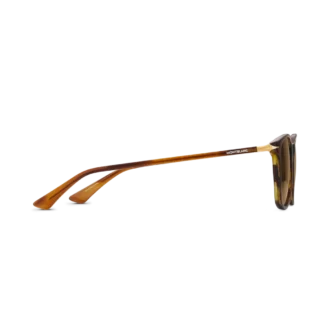 Gafas de sol cuadradas con montura de acetato de color marrón