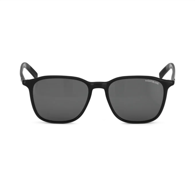 Gafas de sol cuadradas con montura de acetato de color negro