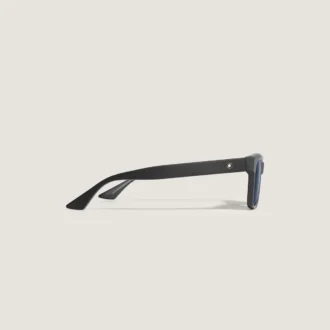 Gafas de sol cuadradas con montura de acetato de color negro