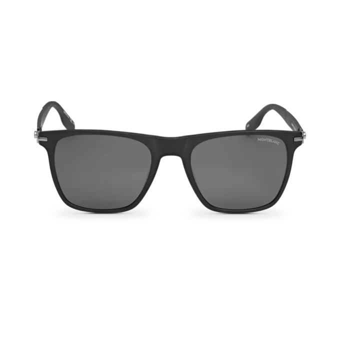 Gafas de sol cuadradas con montura de acetato negro