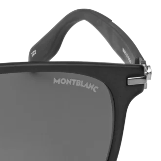 Gafas de sol cuadradas con montura de acetato negro
