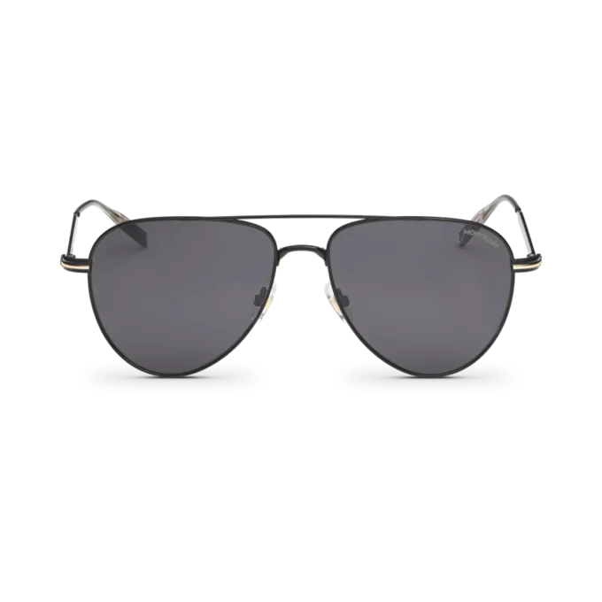 Gafas de sol cuadradas con montura metálica de color negro Gafas de sol cuadradas con montura metálica de color negro