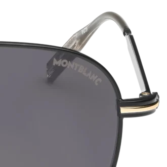 Gafas de sol cuadradas con montura metálica de color negro