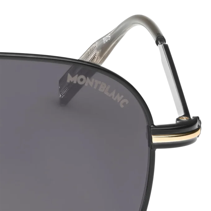Gafas de sol cuadradas con montura metálica de color negro Gafas de sol cuadradas con montura metálica de color negro