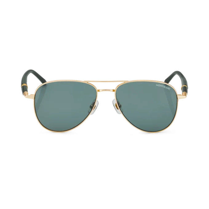 Gafas de sol cuadradas con montura metálica dorada Gafas de sol cuadradas con montura metálica dorada
