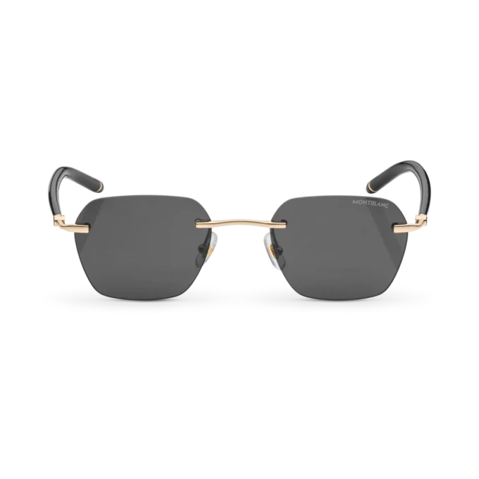 Gafas de sol cuadradas con montura metálica dorada Gafas de sol cuadradas con montura metálica dorada