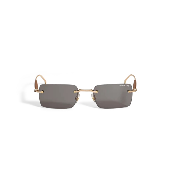 Gafas de sol cuadradas con montura metálica dorada Gafas de sol cuadradas con montura metálica dorada