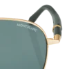 Gafas de sol cuadradas con montura metálica dorada Gafas de sol cuadradas con montura metálica dorada