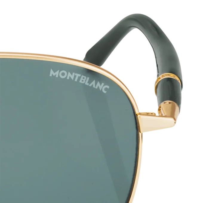 Gafas de sol cuadradas con montura metálica dorada Gafas de sol cuadradas con montura metálica dorada