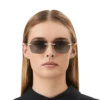 Gafas de sol cuadradas con montura metálica dorada Gafas de sol cuadradas con montura metálica dorada