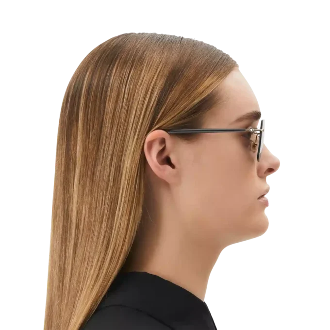 Gafas de sol cuadradas con montura metálica dorada Gafas de sol cuadradas con montura metálica dorada