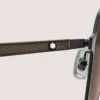 Gafas de sol cuadradas con montura metálica negra Gafas de sol cuadradas con montura metálica negra