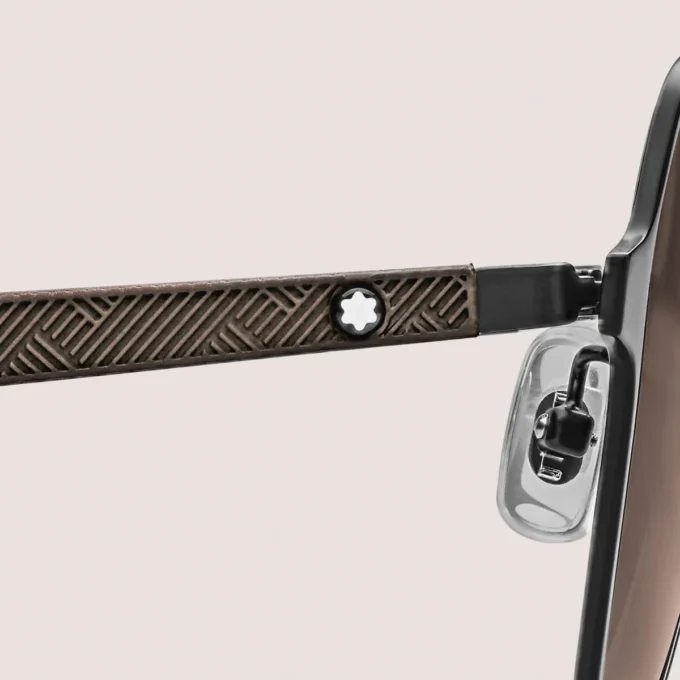 Gafas de sol cuadradas con montura metálica negra Gafas de sol cuadradas con montura metálica negra