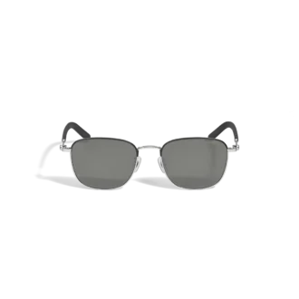 Gafas de sol cuadradas con montura metálica plateada