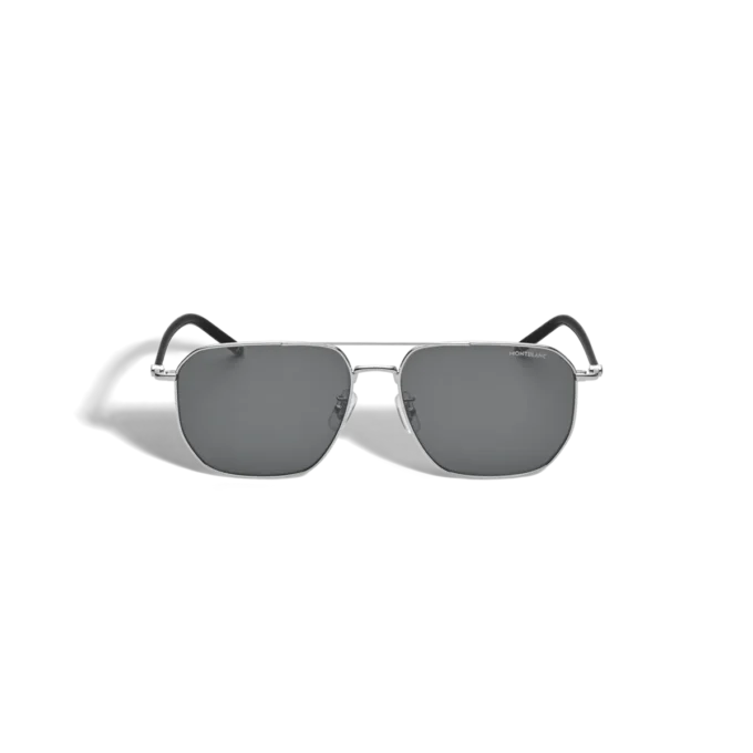 Gafas de sol cuadradas con montura metálica plateada Gafas de sol cuadradas con montura metálica plateada
