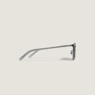 Gafas de sol ovaladas con montura de acetato gris