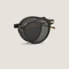 Gafas de sol ovaladas plegables con montura inyectada de color negro Gafas de sol ovaladas plegables con montura inyectada de color negro