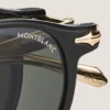 Gafas de sol ovaladas plegables con montura inyectada de color negro Gafas de sol ovaladas plegables con montura inyectada de color negro