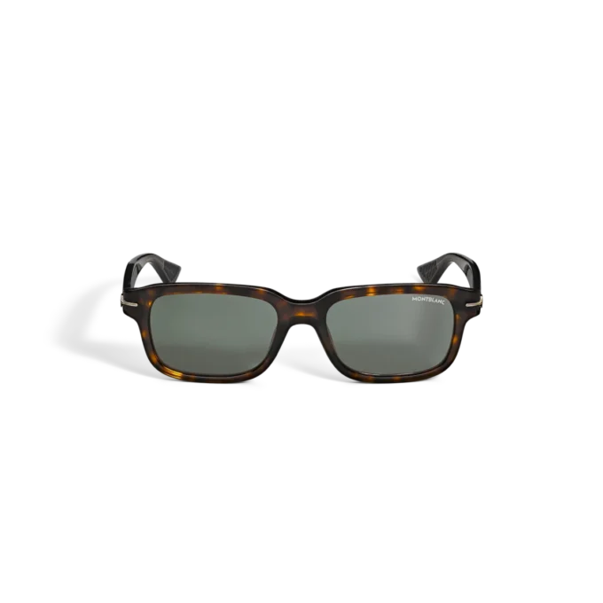 Gafas de sol rectangulares con montura de acetato color habana Gafas de sol rectangulares con montura de acetato color habana