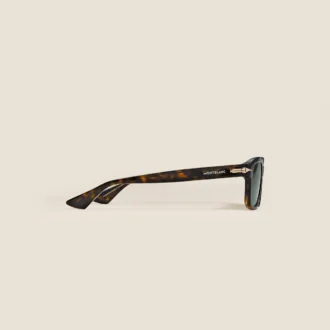 Gafas de sol rectangulares con montura de acetato color habana