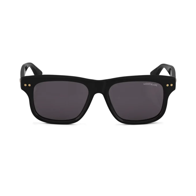 Gafas de sol rectangulares con montura de acetato de color negro Gafas de sol rectangulares con montura de acetato de color negro