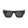 Gafas de sol rectangulares con montura de acetato de color negro Gafas de sol rectangulares con montura de acetato de color negro