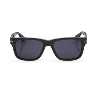 Gafas de sol rectangulares con montura de acetato de color negro