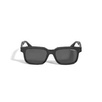 Gafas de sol rectangulares con montura de acetato de color negro