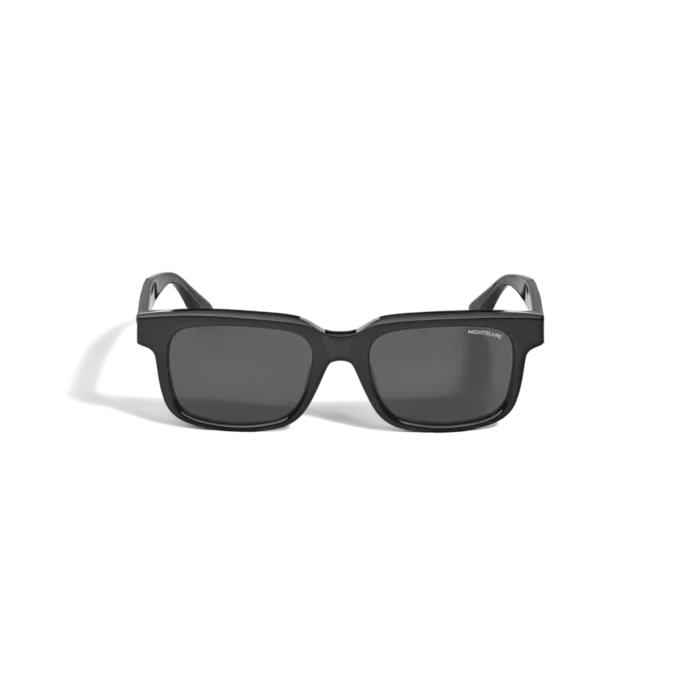 Gafas de sol rectangulares con montura de acetato de color negro Gafas de sol rectangulares con montura de acetato de color negro