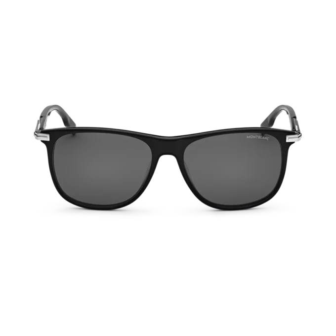 Gafas de sol rectangulares con montura de acetato de color negro Gafas de sol rectangulares con montura de acetato de color negro