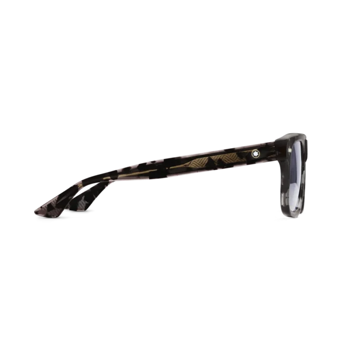 Gafas de sol rectangulares con montura de acetato de color negro Gafas de sol rectangulares con montura de acetato de color negro