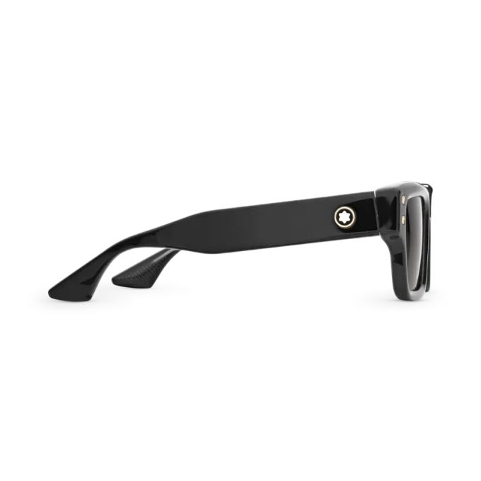 Gafas de sol rectangulares con montura de acetato de color negro Gafas de sol rectangulares con montura de acetato de color negro