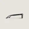 Gafas de sol rectangulares con montura de acetato de color negro Gafas de sol rectangulares con montura de acetato de color negro