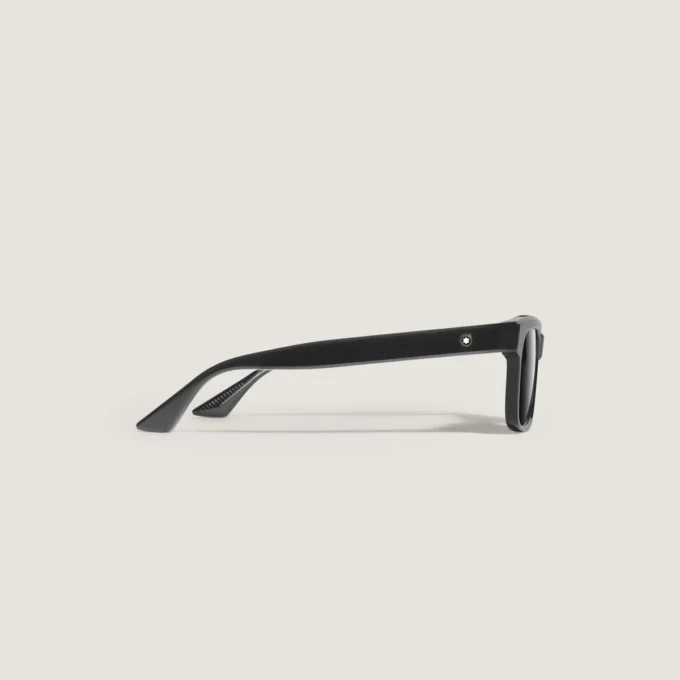 Gafas de sol rectangulares con montura de acetato de color negro Gafas de sol rectangulares con montura de acetato de color negro