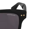 Gafas de sol rectangulares con montura de acetato de color negro Gafas de sol rectangulares con montura de acetato de color negro