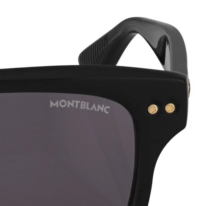 Gafas de sol rectangulares con montura de acetato de color negro Gafas de sol rectangulares con montura de acetato de color negro