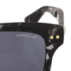 Gafas de sol rectangulares con montura de acetato de color negro Gafas de sol rectangulares con montura de acetato de color negro