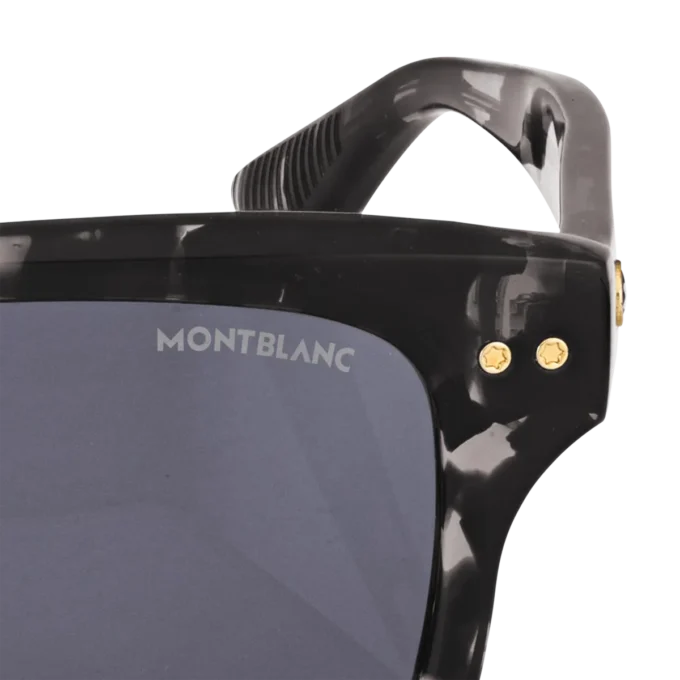 Gafas de sol rectangulares con montura de acetato de color negro Gafas de sol rectangulares con montura de acetato de color negro